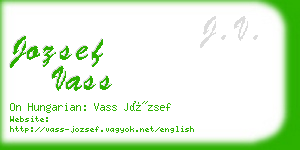 jozsef vass business card